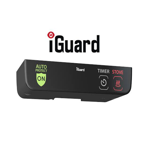 Rectangular iGuard device displayed against white background, featuring auto-protection controls